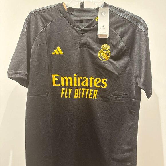 Real Madrid Black Jersey 23/24 | Size XL | Vintage Rare | Away - Picture 2 of 4